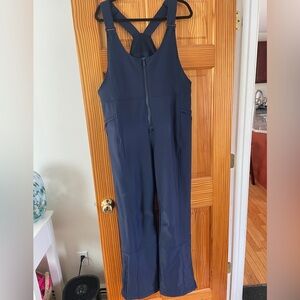 Halfdays Women's Navy Isabel Softshell Ski Bib Pants